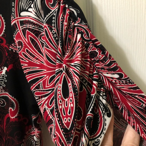 Style & Co 3/4 Sleeve Wrap Top 2X - Picture 8 of 8